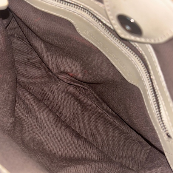 Authentic Burberry Northfield Beige Smoke Check PVC Leather Tote Shoulder Bag - Picture 6 of 11